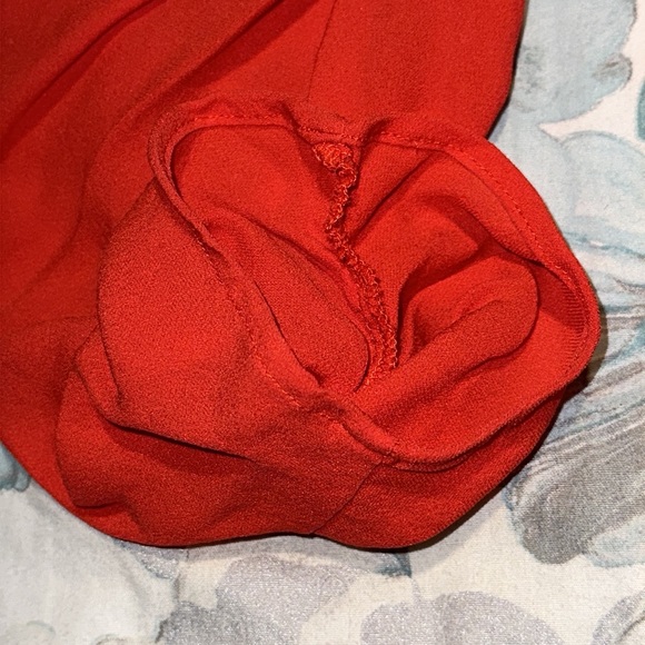 Parker Red Silk Snap Front Mini Dress  XS EUC - Picture 13 of 16